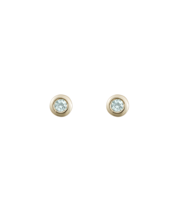 PETITE BIRTHSTONE STUDS (9K GOLD) MARCH
