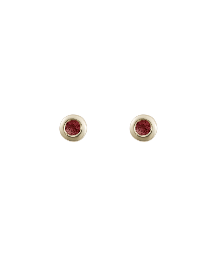 PETITE BIRTHSTONE STUDS (9K GOLD) JANAURY
