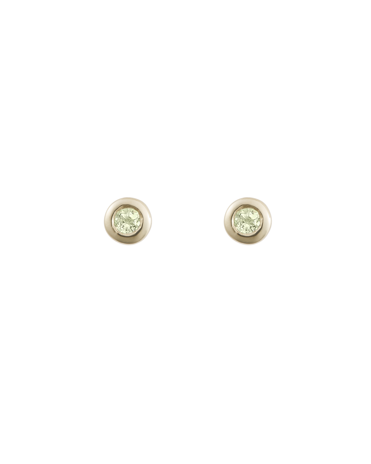 PETITE BIRTHSTONE STUDS (9K GOLD) AUGUST