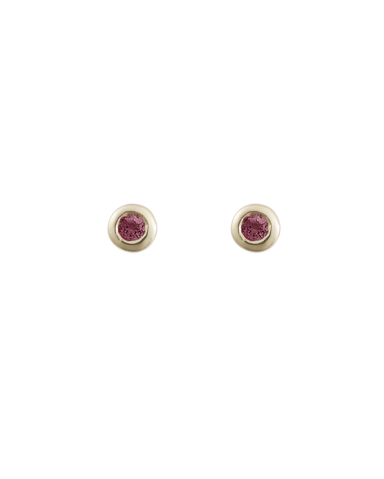 PETITE BIRTHSTONE STUDS (9K GOLD) RUBY