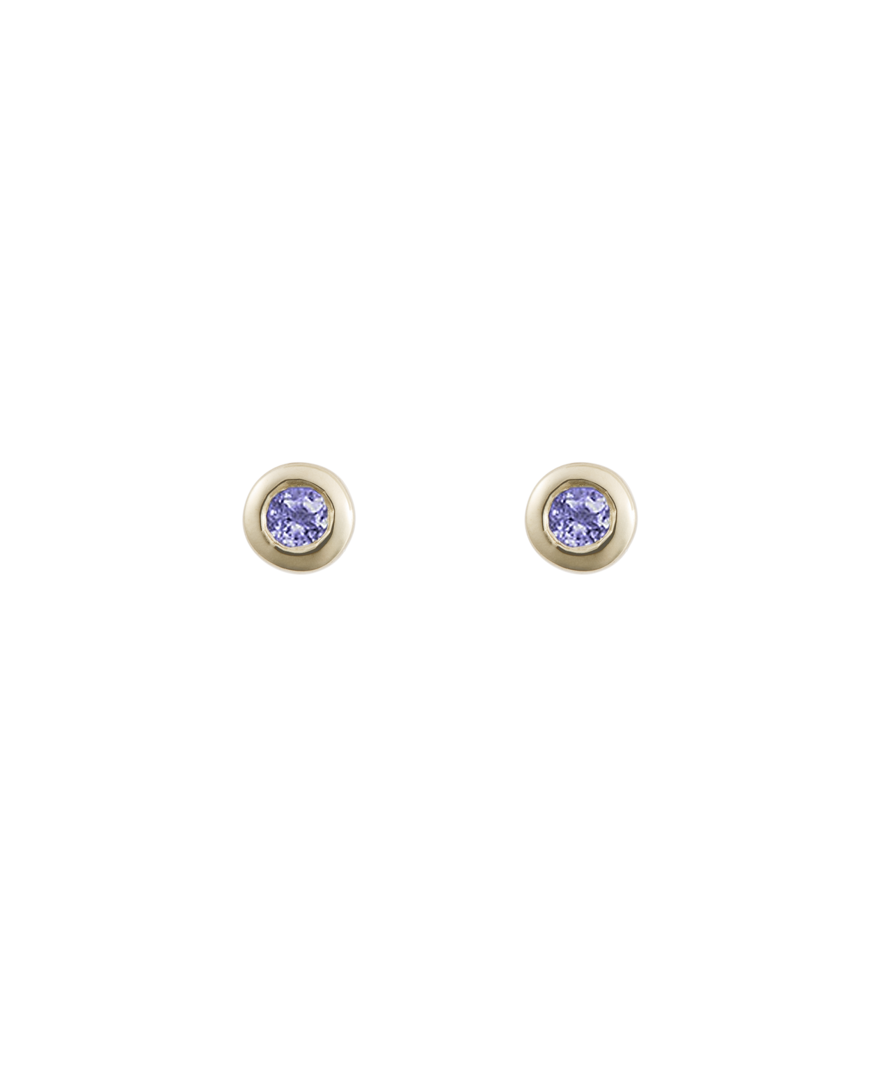 PETITE BIRTHSTONE STUDS (9K GOLD) DECEMBER