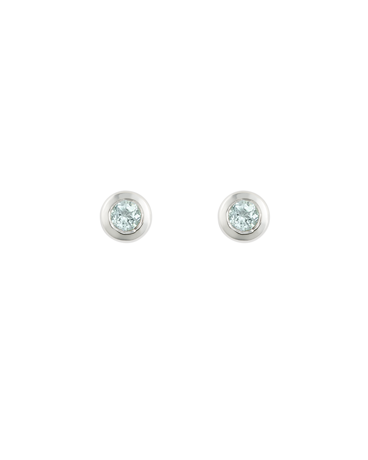 PETITE BIRTHSTONE STUDS (STERLING SILVER) MARCH
