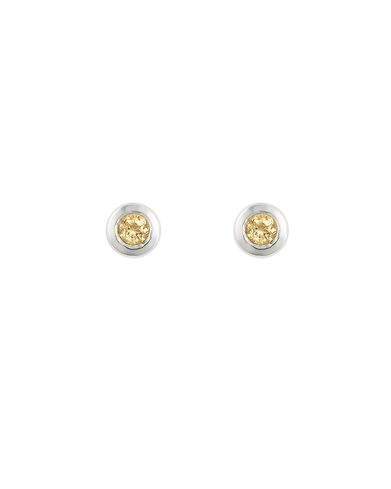 PETITE BIRTHSTONE STUDS (STERLING SILVER) NOVEMBER