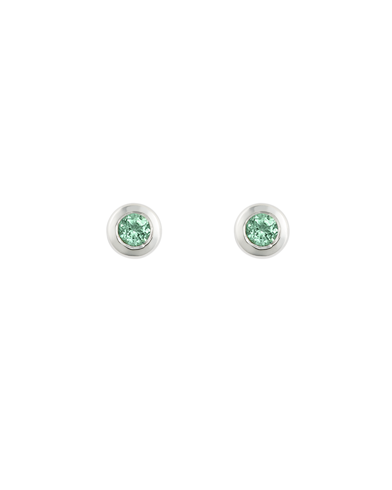 PETITE BIRTHSTONE STUDS (STERLING SILVER) MAY