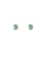 PETITE BIRTHSTONE STUDS (STERLING SILVER) MAY