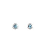 PETITE BIRTHSTONE STUDS (STERLING SILVER) SEPTEMBER