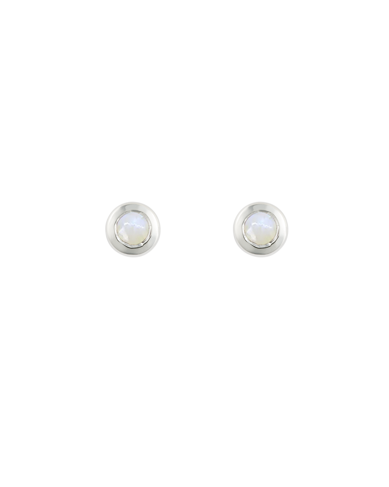 PETITE BIRTHSTONE STUDS (STERLING SILVER) JUNE