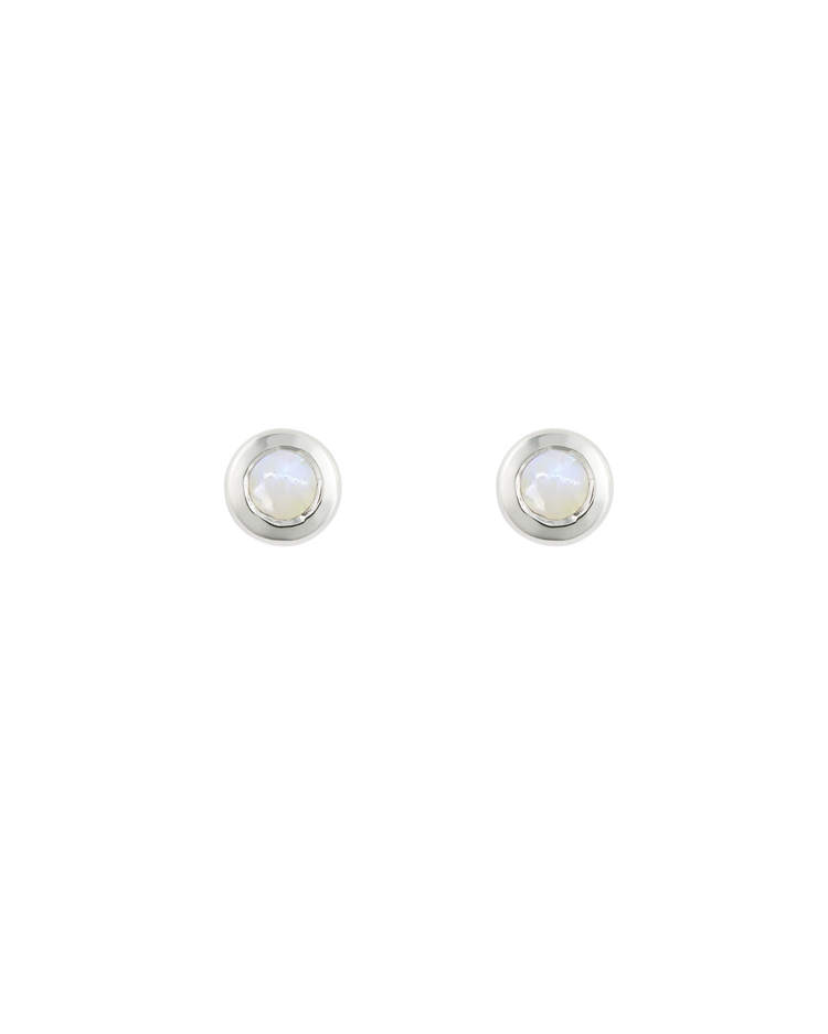PETITE BIRTHSTONE STUDS (STERLING SILVER) JUNE