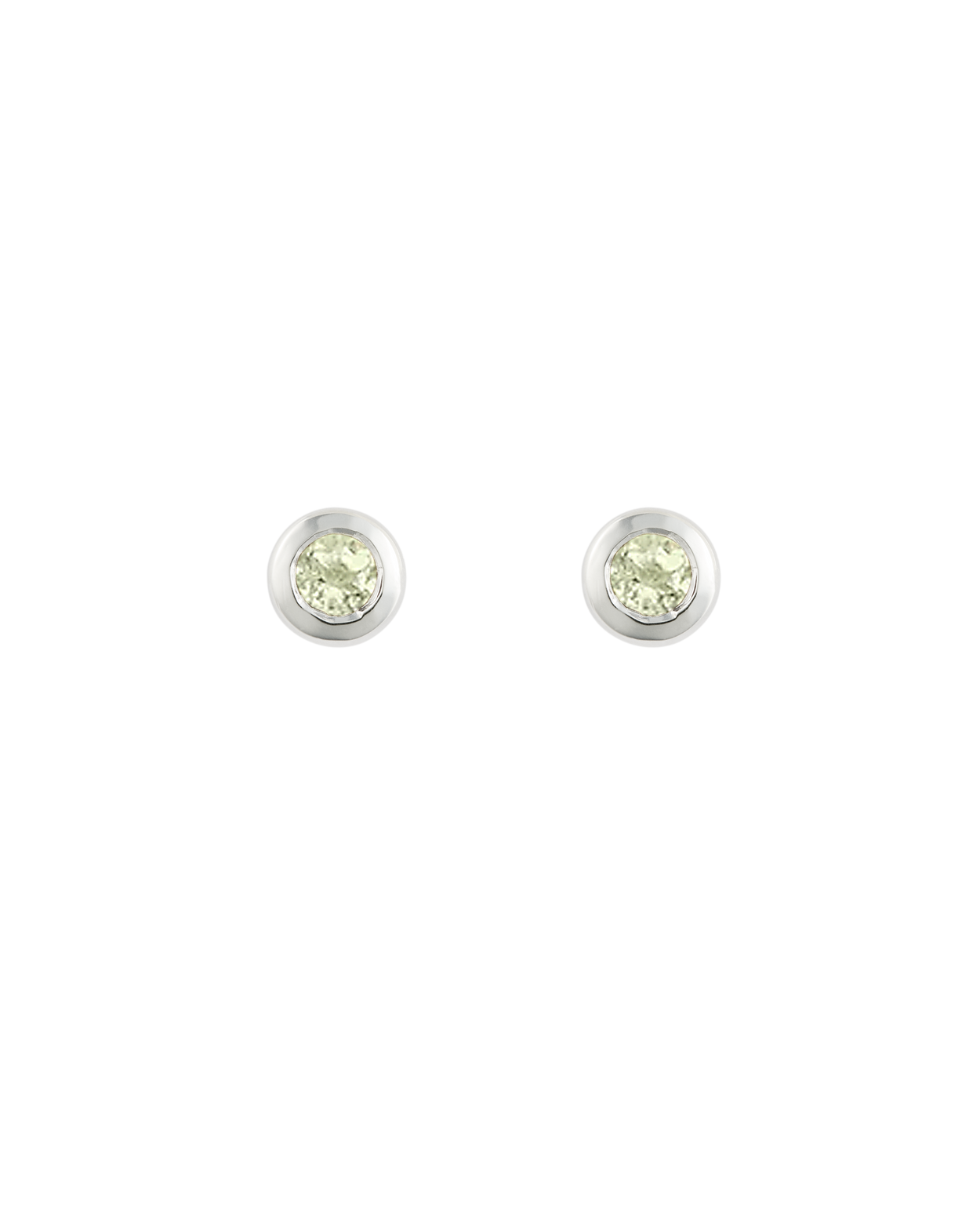 PETITE BIRTHSTONE STUDS (STERLING SILVER) AUGUST