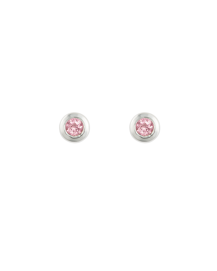 PETITE BIRTHSTONE STUDS (STERLING SILVER)