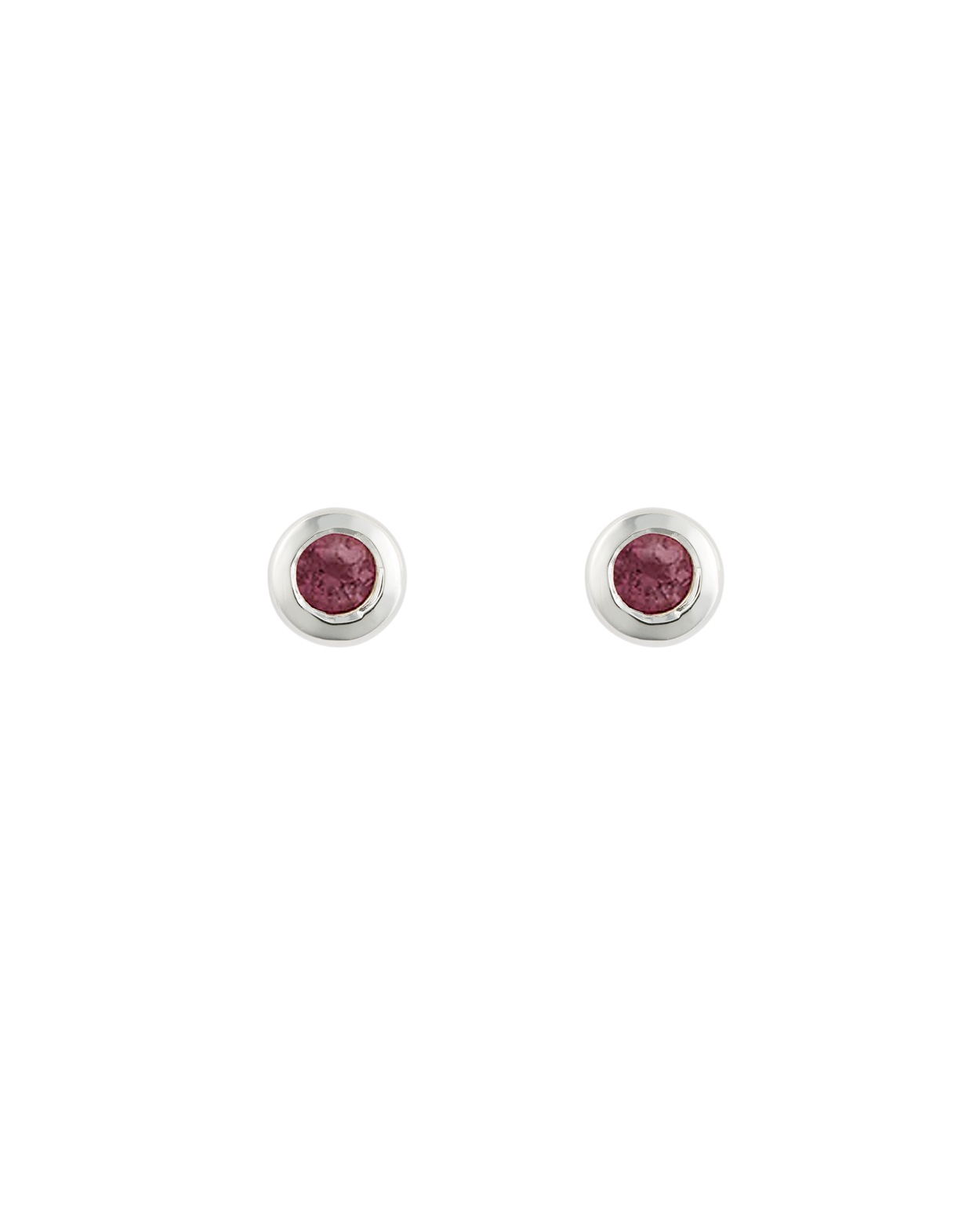 PETITE BIRTHSTONE STUDS (STERLING SILVER) JULY