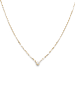 PETITE DIAMOND NECKLACE (9K GOLD) IMAGE 1