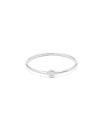 PETITE DIAMOND RING (STERLING SILVER) IMAGE 1
