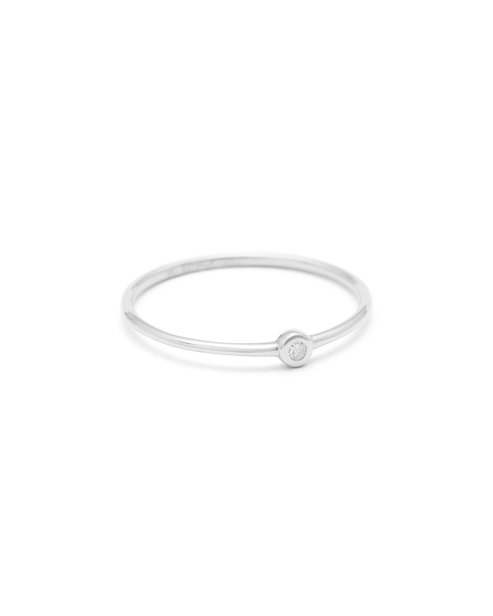 PETITE DIAMOND RING (STERLING SILVER) IMAGE 4