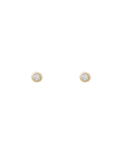PETITE DIAMOND STUDS (9K GOLD) IMAGE 1
