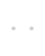 PETITE DIAMOND STUDS (STERLING SILVER) IMAGE 1