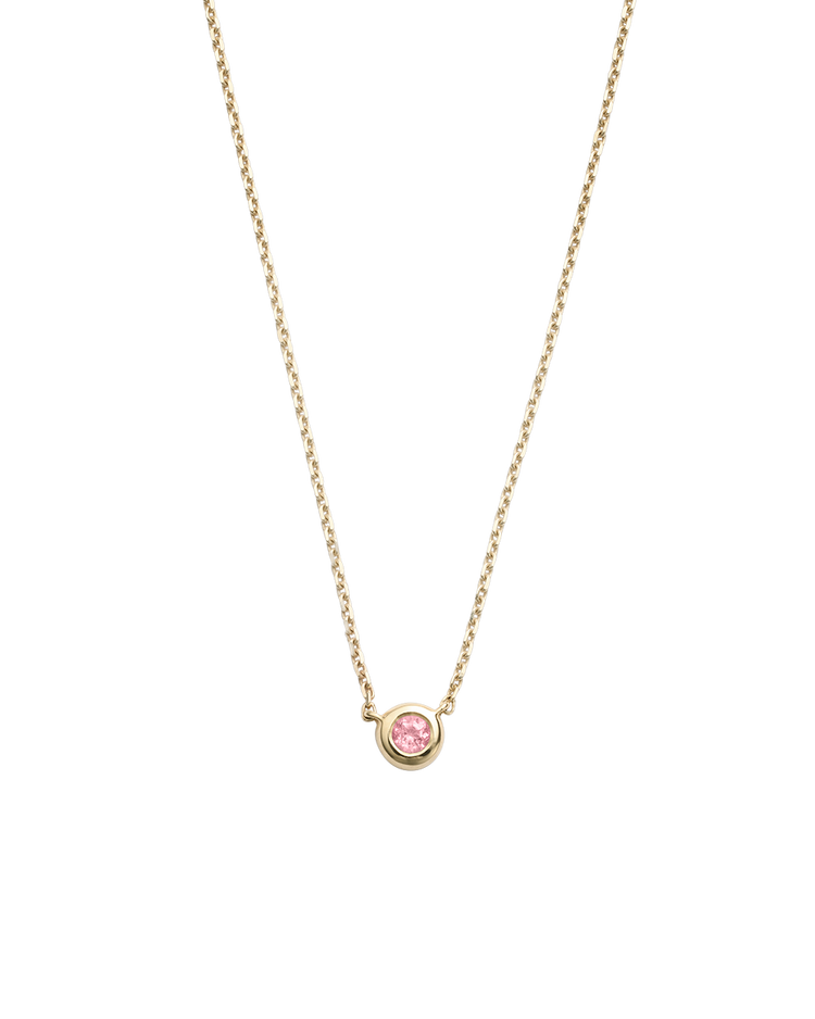 PETITE BIRTHSTONE NECKLACE (9K GOLD)