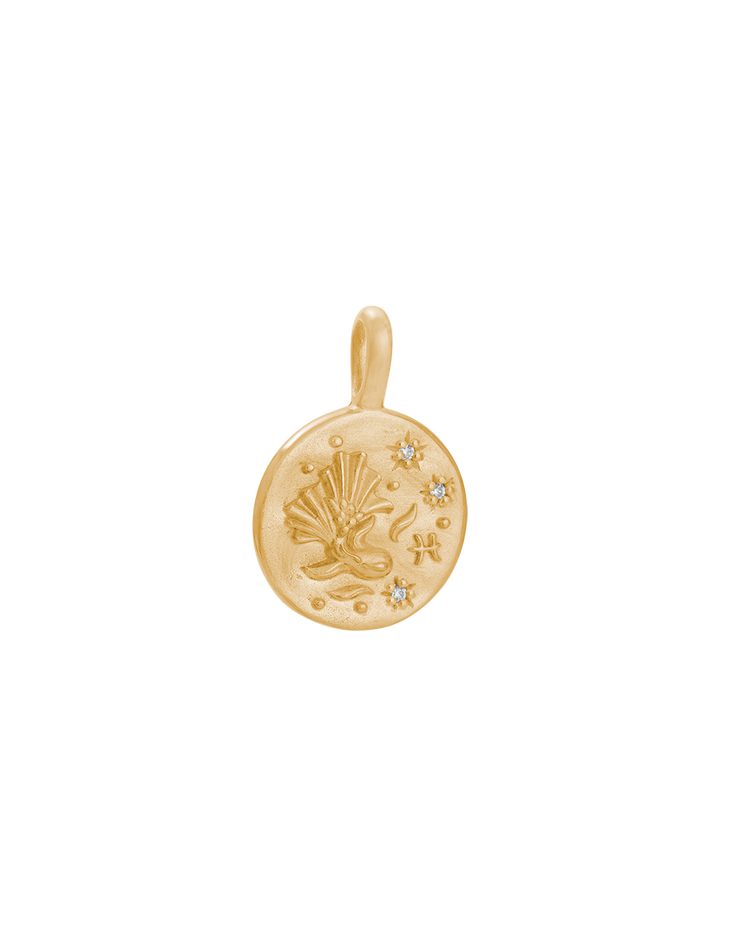 PISCES PETITE ZODIAC (18K GOLD VERMEIL) IMAGE 1