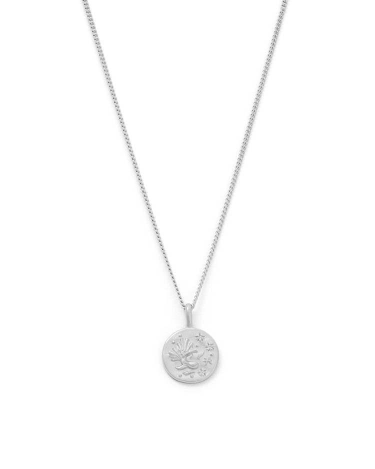 PISCES PETITE ZODIAC NECKLACE (STERLING SILVER) IMAGE 1