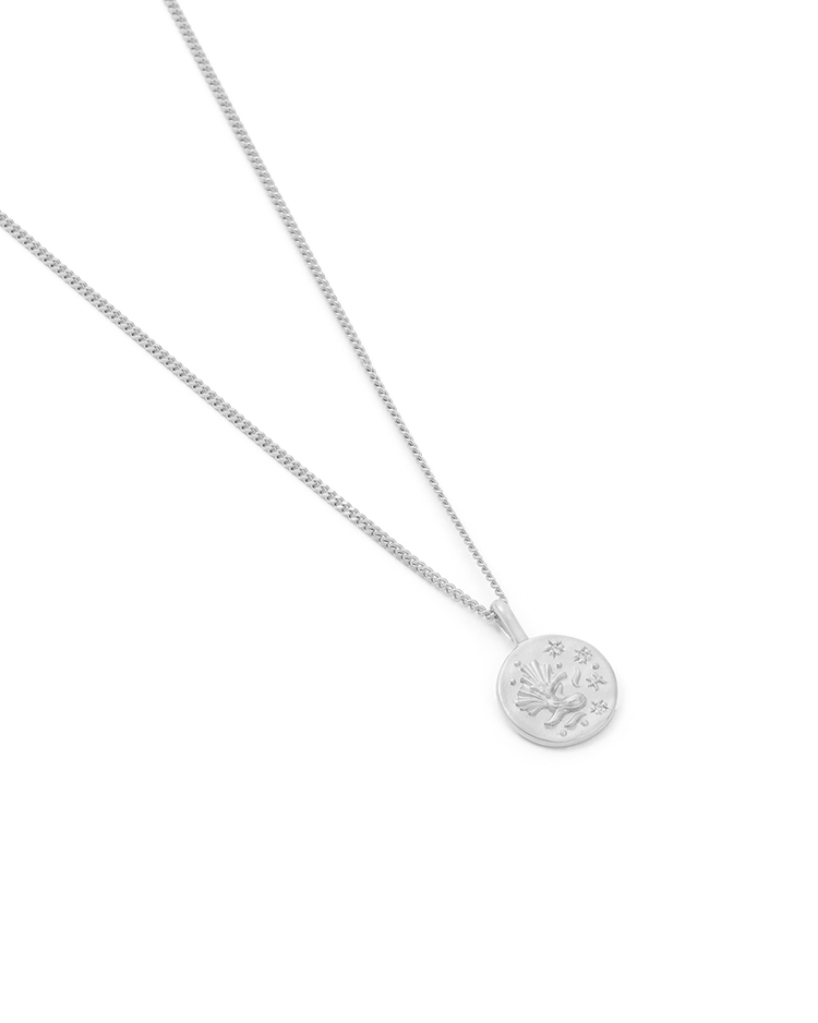 PISCES PETITE ZODIAC NECKLACE (STERLING SILVER)
