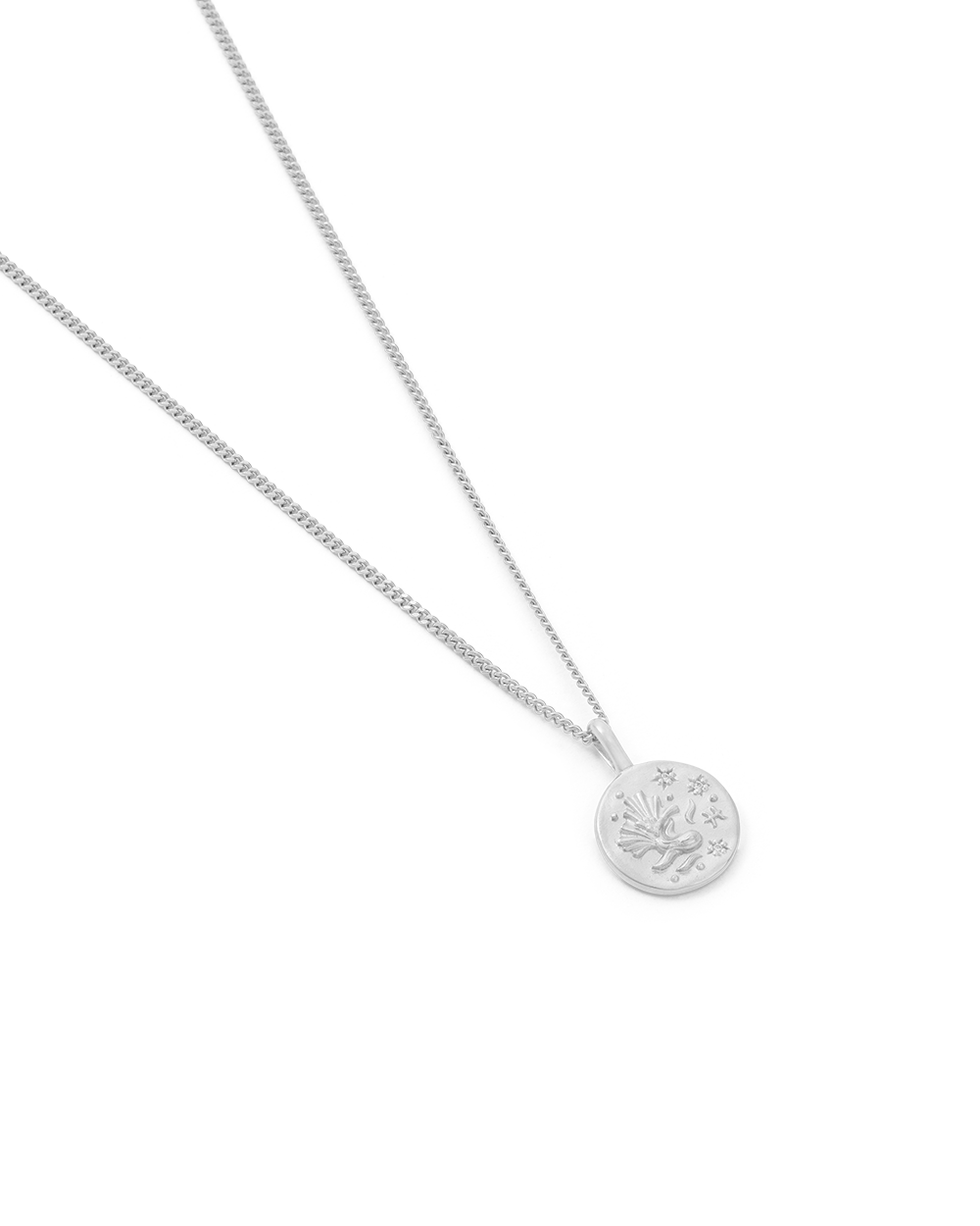 PISCES PETITE ZODIAC NECKLACE (STERLING SILVER) IMAGE 4