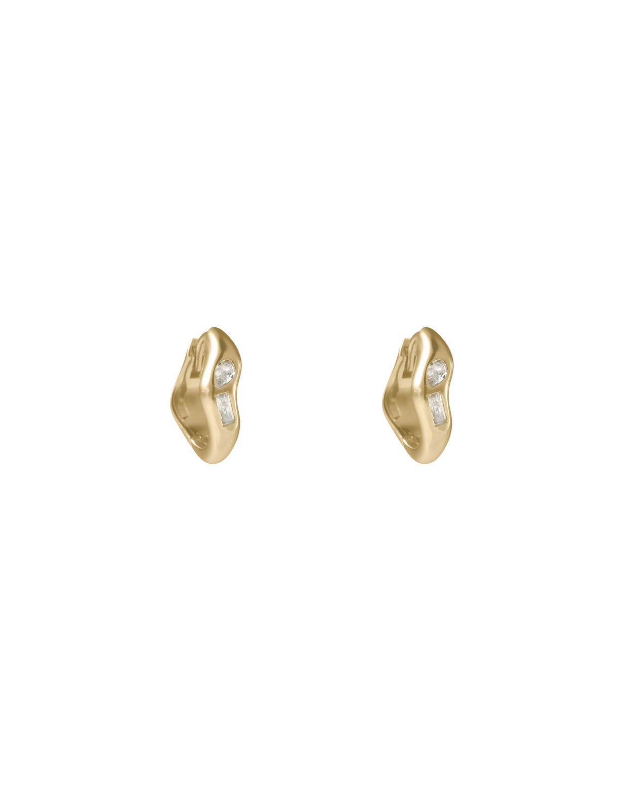 PLACE HOOPS (18K GOLD PLATED) IMAGE 1
