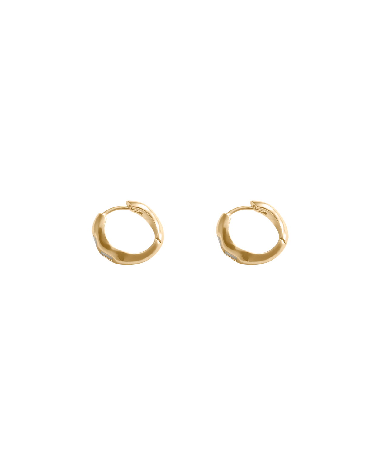 PLACE HOOPS (18K GOLD PLATED) IMAGE 4