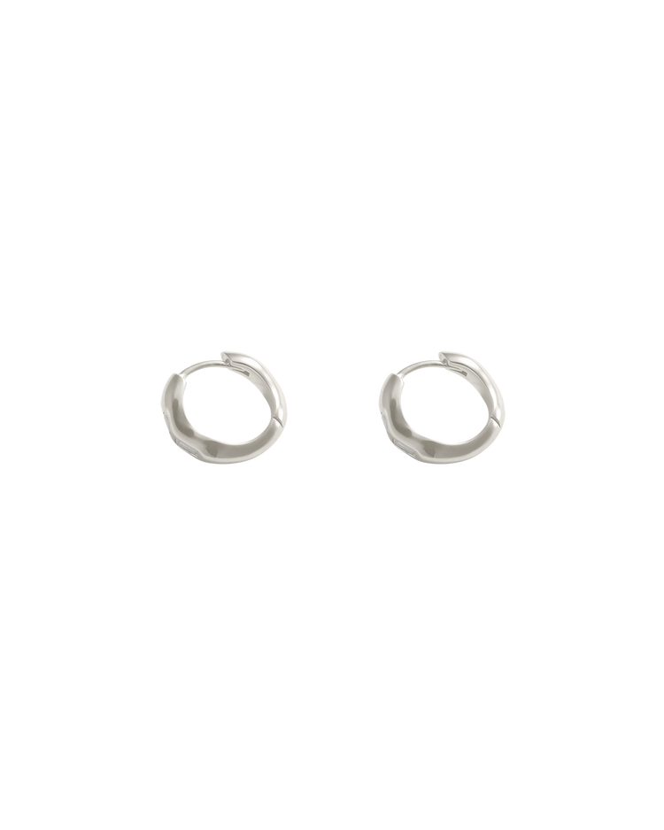 PLACE HOOPS (STERLING SILVER)