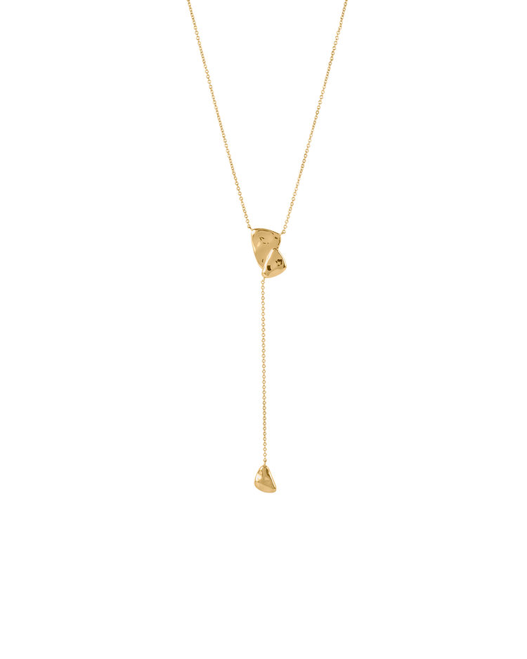 PORTAL LARIAT NECKLACE (18K GOLD PLATED)