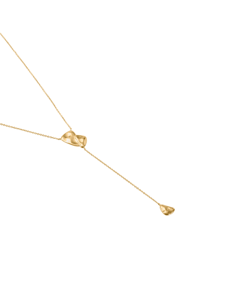 PORTAL LARIAT NECKLACE (18K GOLD PLATED)