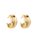 PRESENCE HOOPS (18K GOLD PLATED) IMAGE 1