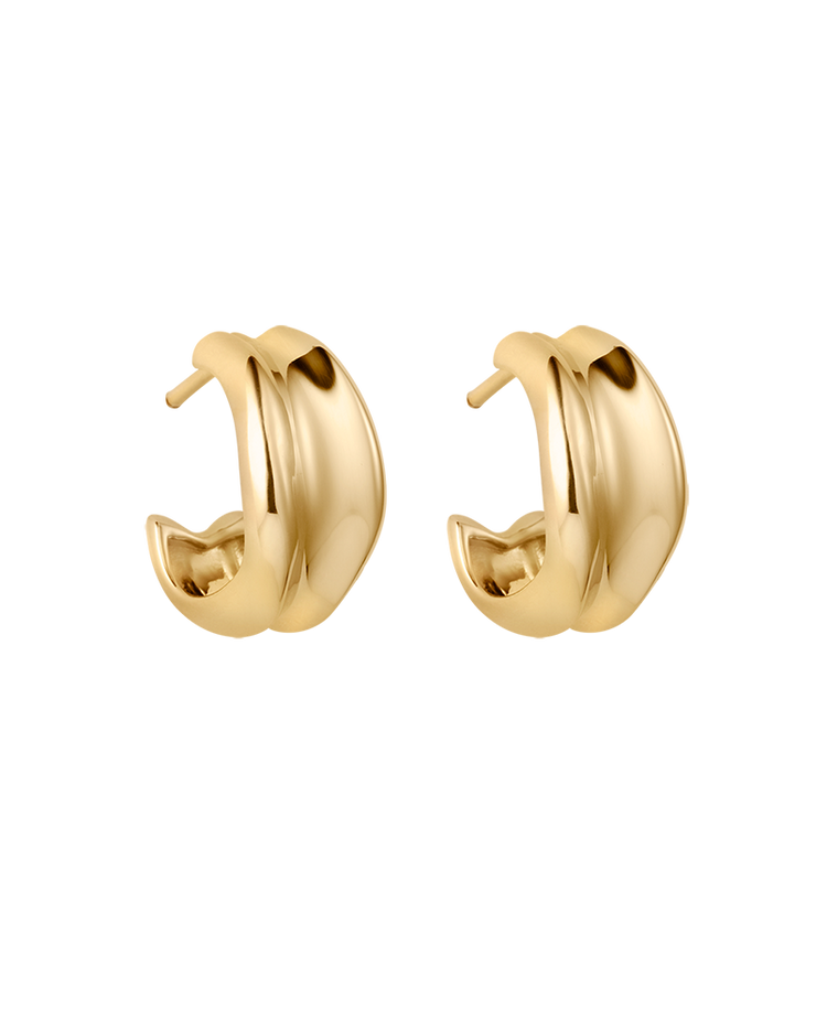 PRESENCE HOOPS (18K GOLD PLATED) IMAGE 1