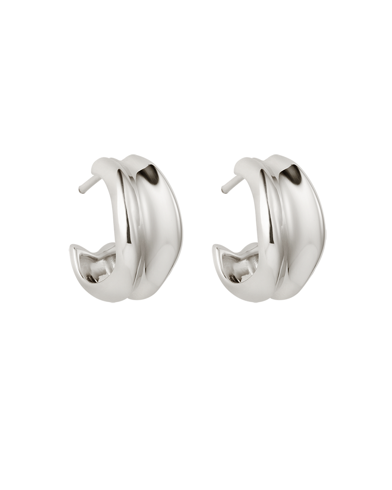 PRESENCE HOOPS (STERLING SILVER) IMAGE 1