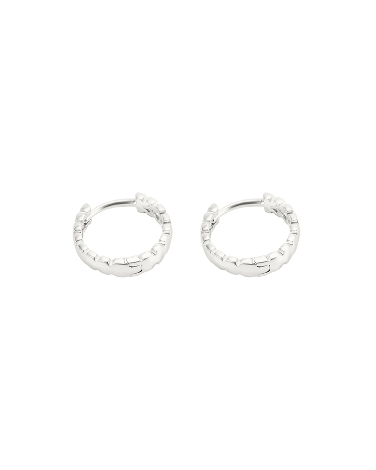 REALM HOOPS (STERLING SILVER)