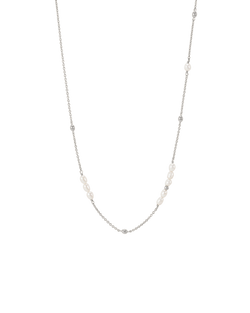 RESONANCE PEARL NECKLACE (STERLING SILVER)