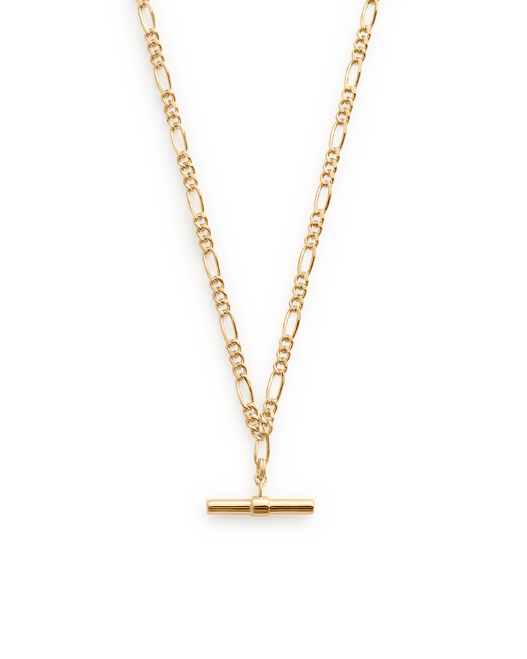 RHYTHM T-BAR NECKLACE (18K GOLD PLATED) IMAGE 1