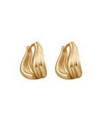 RISE HOOPS (18K GOLD PLATED) IMAGE 1