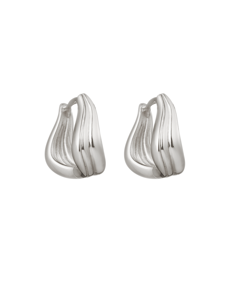 RISE HOOPS (STERLING SILVER) IMAGE 1