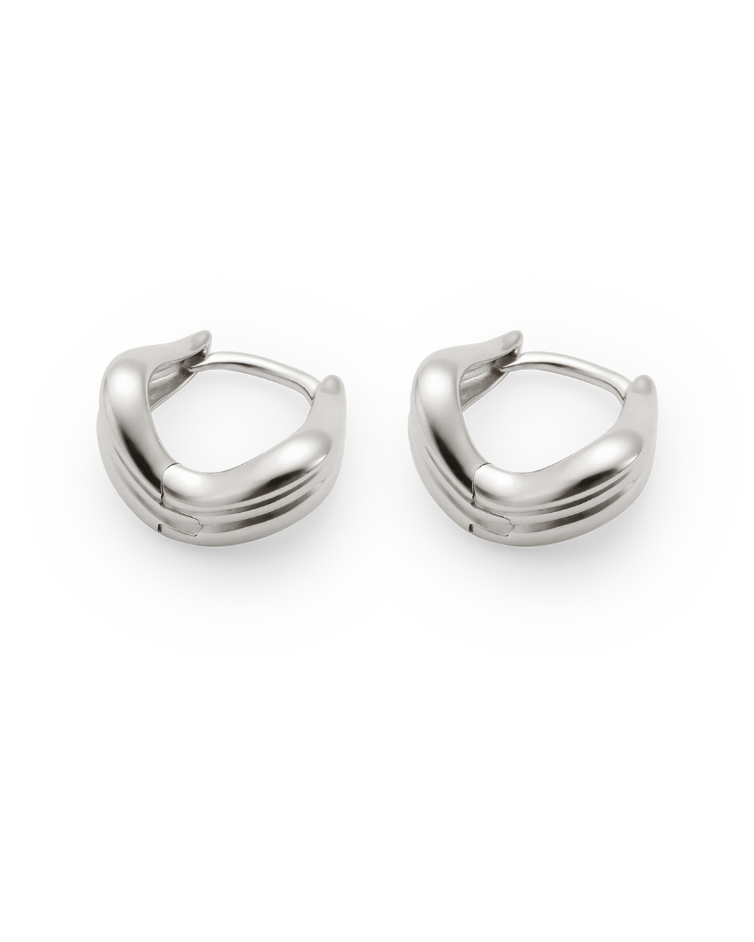 RISE HOOPS (STERLING SILVER) IMAGE 6
