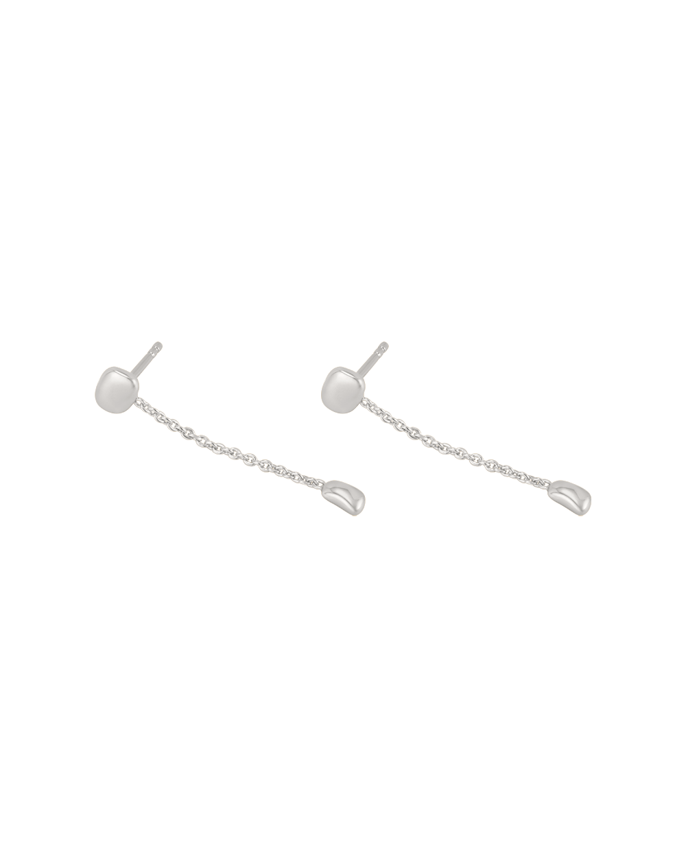 SACRED SUN CHAIN EARRINGS (STERLING SILVER)