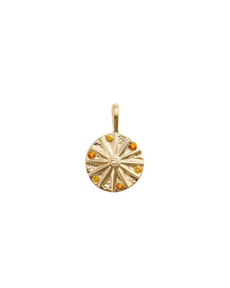 SACRED SUN CHARM (9K GOLD)