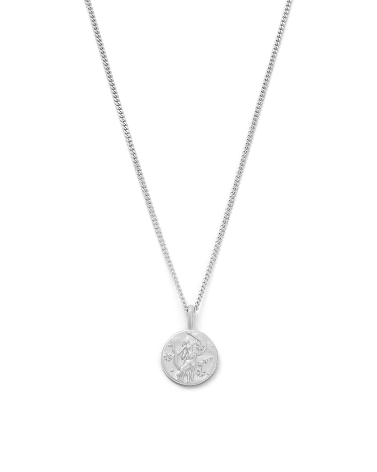 SAGITTARIUS PETITE ZODIAC NECKLACE (STERLING SILVER)