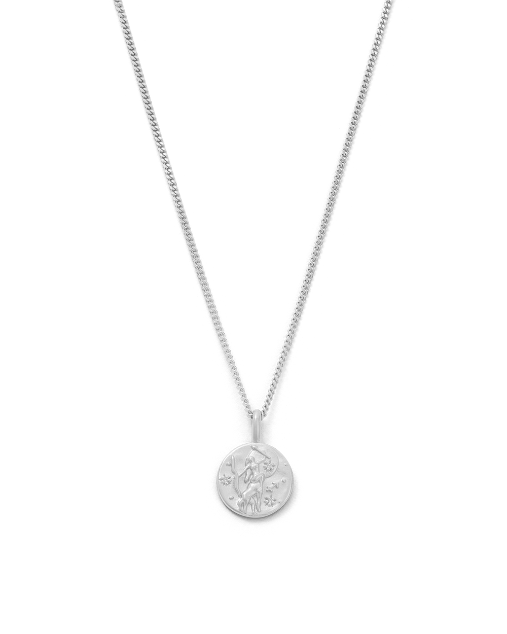 SAGITTARIUS PETITE ZODIAC NECKLACE (STERLING SILVER) IMAGE 1