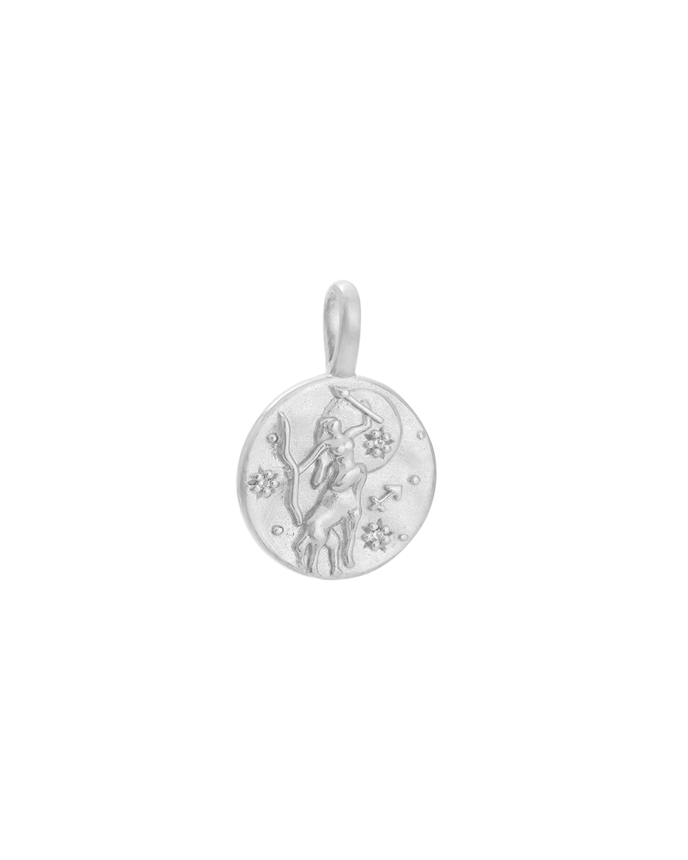 SAGITTARIUS PETITE ZODIAC (STERLING SILVER) IMAGE 1