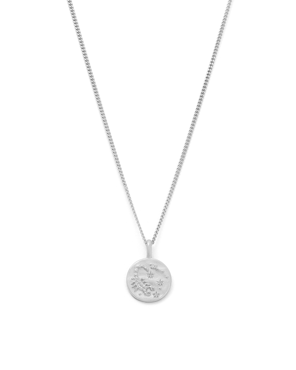 SCORPIO PETITE ZODIAC NECKLACE (STERLING SILVER) IMAGE 1