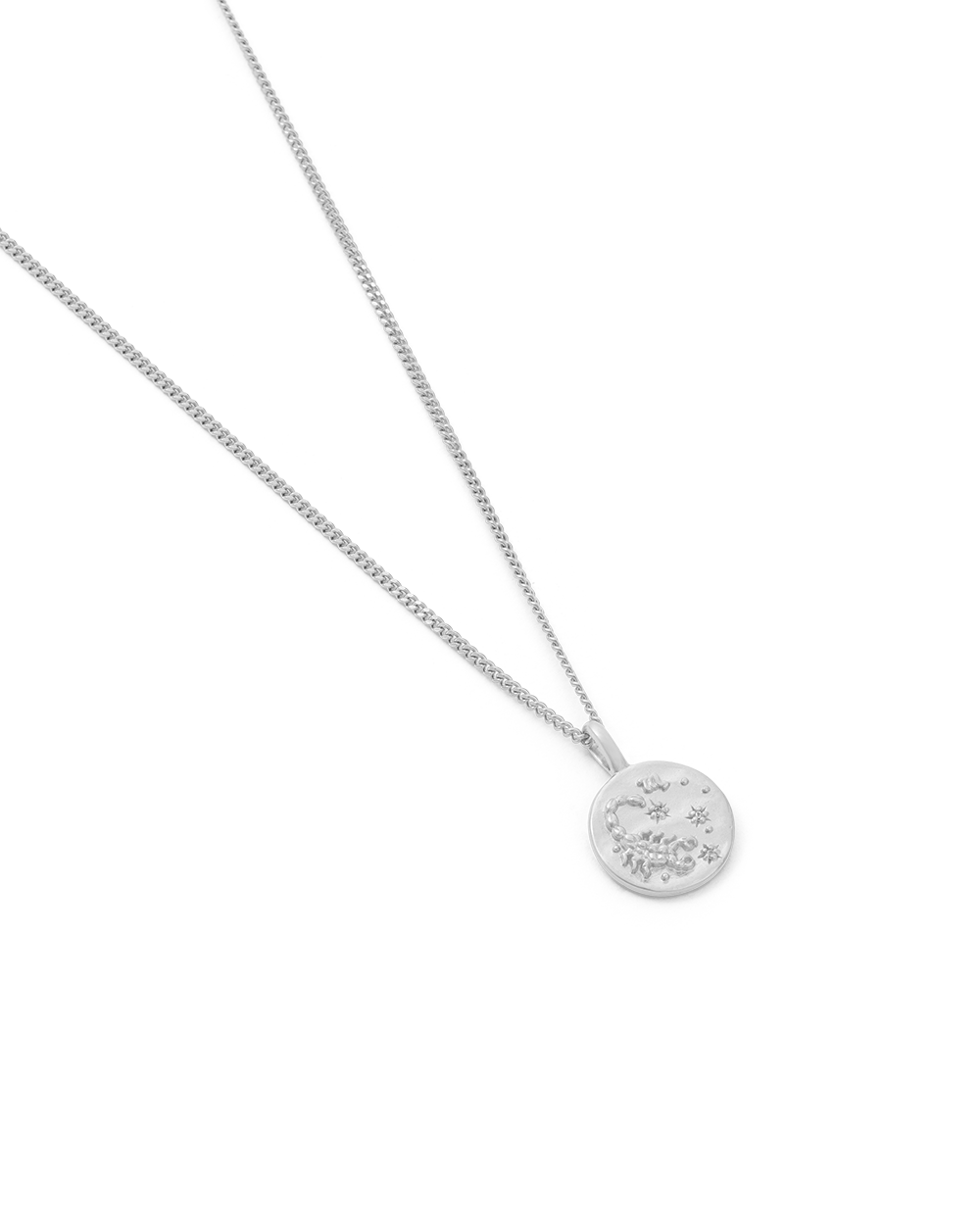 SCORPIO PETITE ZODIAC NECKLACE (STERLING SILVER) IMAGE 4