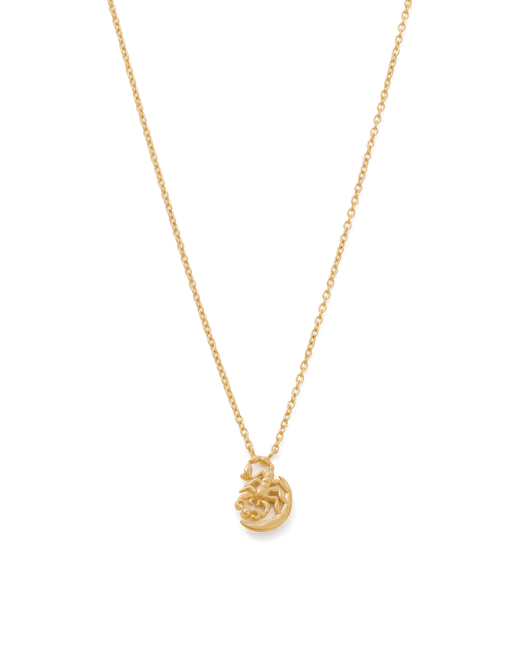 SCORPIO STAR SIGN NECKLACE (18K GOLD VERMEIL)