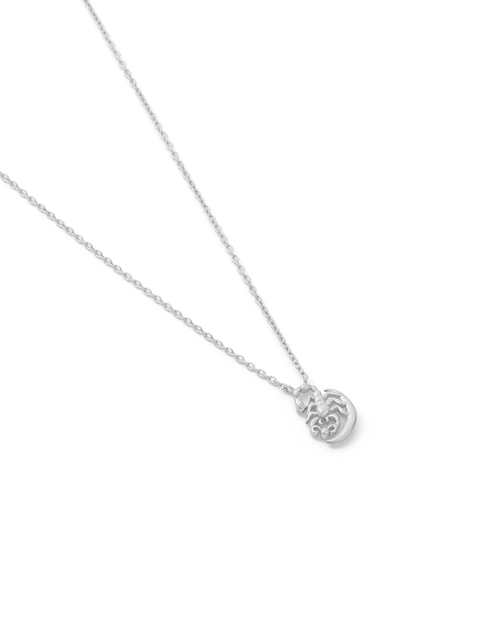 SCORPIO STAR SIGN NECKLACE (STERLING SILVER) IMAGE 4