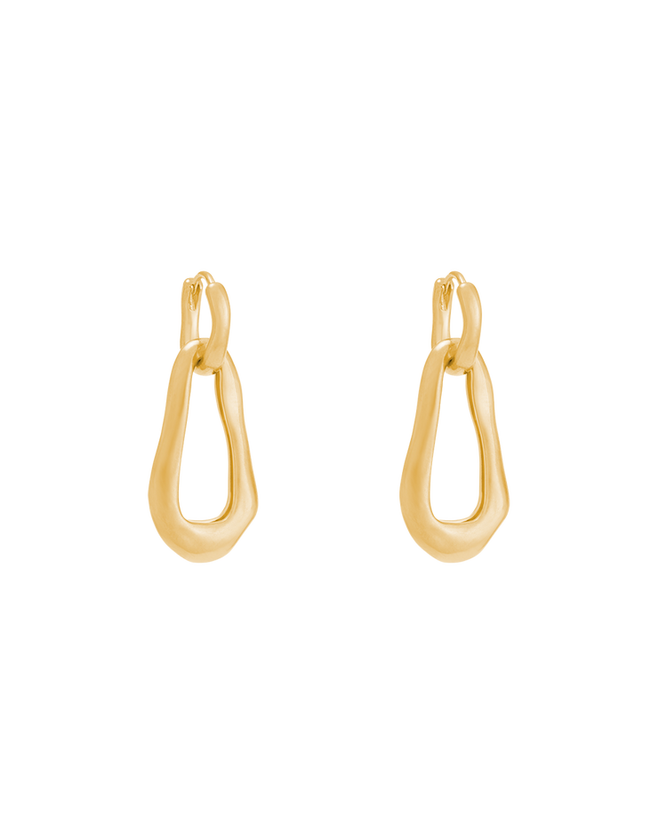 SHIFT EARRINGS (18K GOLD PLATED) IMAGE 1