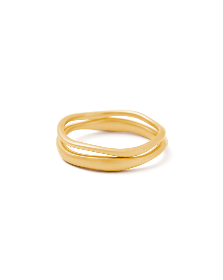 SHIFT STACKING RING (18K GOLD VERMEIL) IMAGE 1